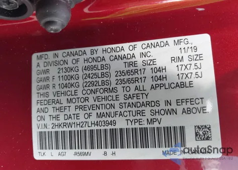 2009 Honda Accord 2.4 Lx z USA, uszkodzony, nr VIN 1HGCP26329A130845